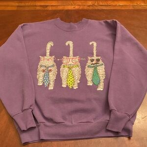 Vintage 90’s Cat Hanes Sweatshirt